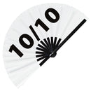 10/10 | Hand Fan foldable bamboo gifts Festival accessories Rave handheld event Clack fans