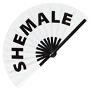 Shemale Bamboo Hand Fan