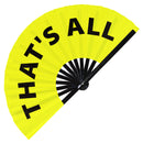 That's All Bamboo Hand Fan