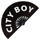 City Boy Bamboo Hand Fan