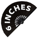 6 Inches | Hand Fan foldable bamboo gifts Festival accessories Rave handheld event Clack fans