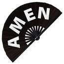 Amen Bamboo Hand Fan