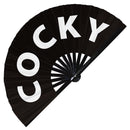 Cocky Bamboo Hand Fan