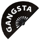 Gangsta Bamboo Hand Fan