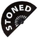 Stoned Bamboo Hand Fan