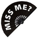 Miss Me? Bamboo Hand Fan