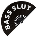 Bass Slut Bamboo hand fan