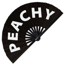 Peachy Bamboo Hand Fan