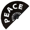Peace Bamboo Hand Fan