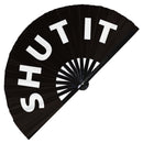 Shut It Bamboo Hand Fan