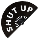 Shut Up Bamboo Hand Fan