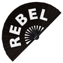 Rebel Bamboo Hand Fan