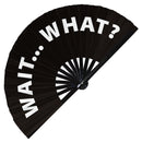 Wait... What? Bamboo hand fan