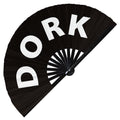 Dork | Hand Fan foldable bamboo gifts Festival accessories Rave handheld event Clack fans