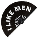 I like Men Bamboo Hand Fan