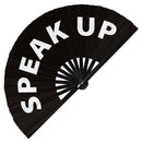 Speak Up Bamboo Hand Fan