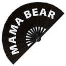 Mama Bear Bamboo Hand Fan