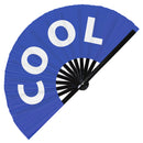 Cool | Hand Fan foldable bamboo gifts Festival accessories Rave handheld event Clack fans