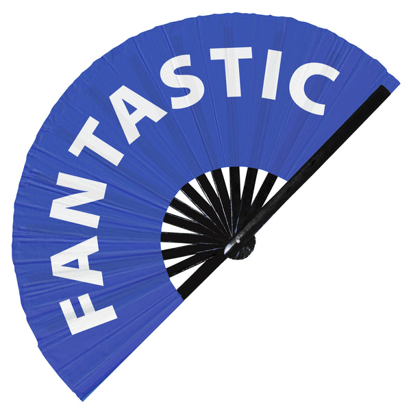 Fantastic | Hand Fan foldable bamboo gifts Festival accessories Rave handheld event Clack fans