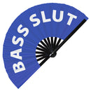 Bass Slut Bamboo hand fan