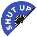 Shut Up Bamboo Hand Fan