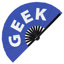 Geek Bamboo Hand Fan