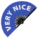 Very Nice Fan foldable bamboo circuit rave hand fans funny gag slang words expressions statement outfit party supply gear gifts music festival event rave accessories essential for men and women wear