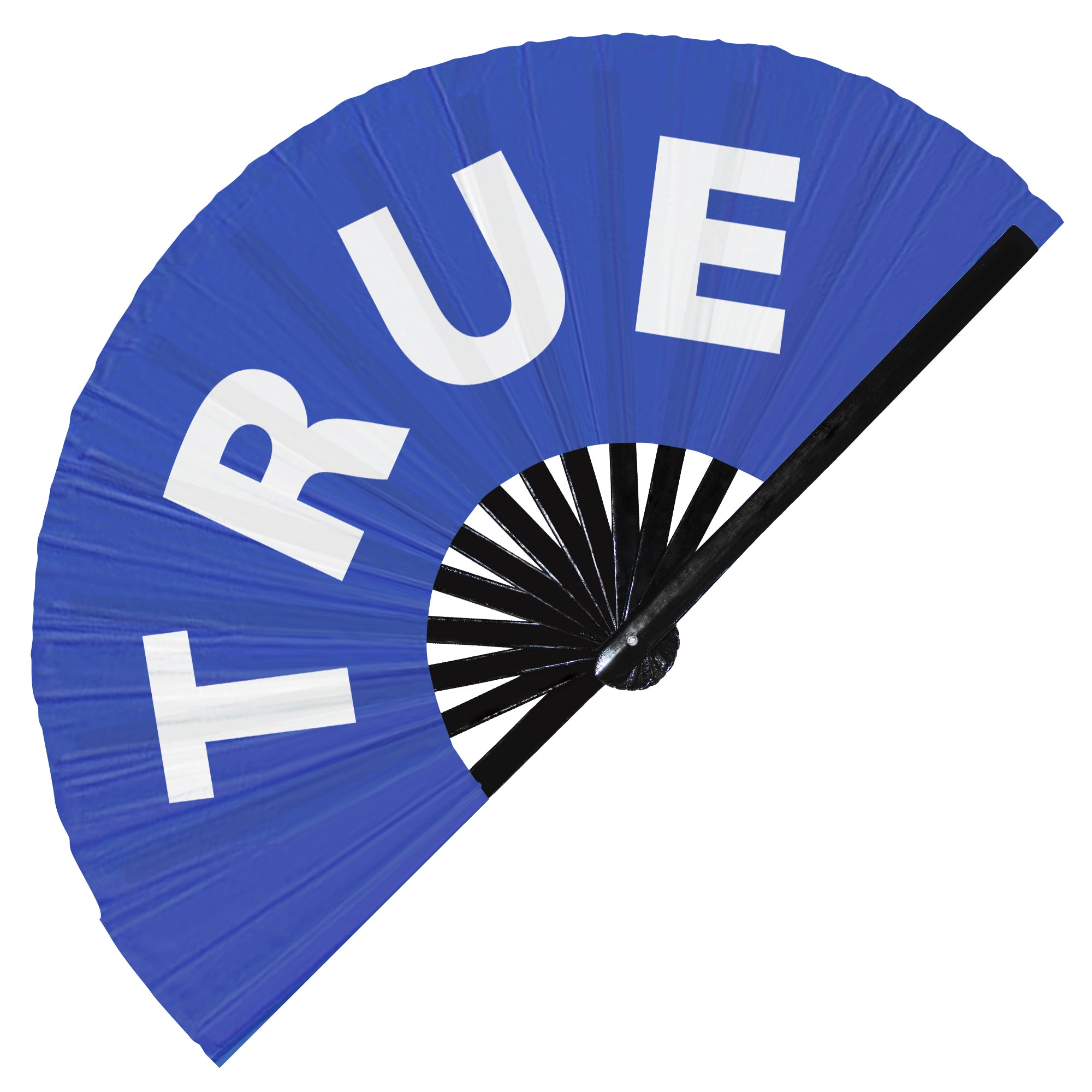 True Foldable bamboo hand fan