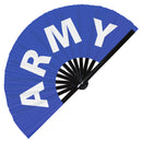 Army - Bamboo hand fan