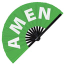 Amen Bamboo Hand Fan