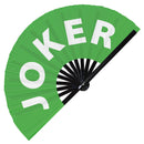 Joker Bamboo Hand Fan