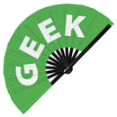 Geek Bamboo Hand Fan