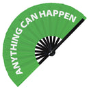 Anything Can Happen Bamboo Hand Fan
