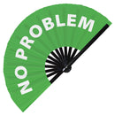 No Problem Bamboo Hand Fan