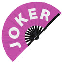 Joker Bamboo Hand Fan