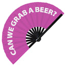 Can We Grab A Beer? | Bamboo hand fan