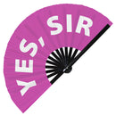 Yes, Sir Bamboo foldable hand fan