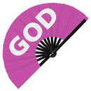 God Bamboo Hand Fan