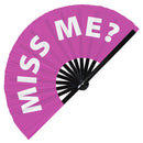 Miss Me? Bamboo Hand Fan