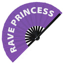 Rave Princess Bamboo Hand Fan