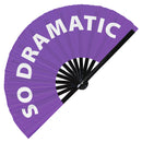 So Dramatic Bamboo Hand Fan