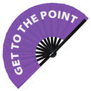 Get To The Point Bamboo Hand Fan