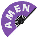 Amen Bamboo Hand Fan
