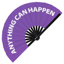 Anything Can Happen Bamboo Hand Fan