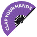 Clap Your Hands Bamboo Hand Fan