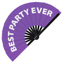 Best Party Ever Bamboo hand fan