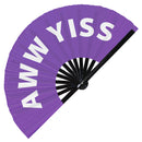 Aww Yiss | Bamboo hand fan