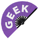 Geek Bamboo Hand Fan