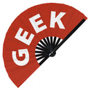 Geek Bamboo Hand Fan