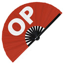 OP Bamboo Hand Fan
